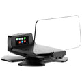 Black car HUD head-up display projector unit with OBD connector and CarPlay compatibility
