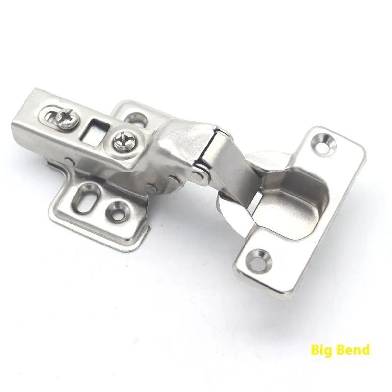 761 model cold rolled steel hydraulic cabinet hinge with nickel plating, showing three bend types.