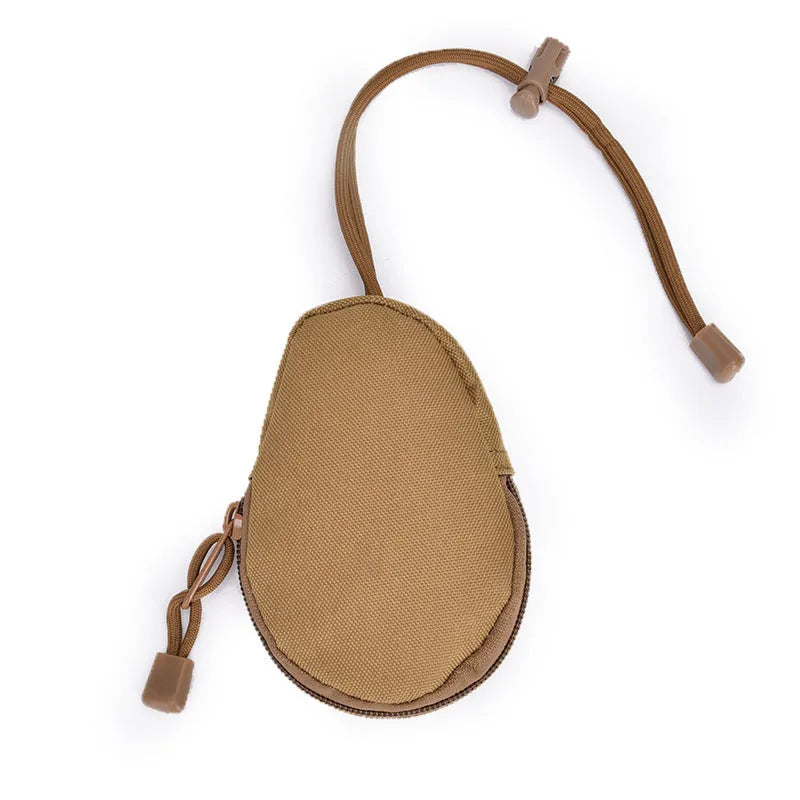Outdoor Oxford cloth key bag with telescopic rope measuring 13cm by 8cm