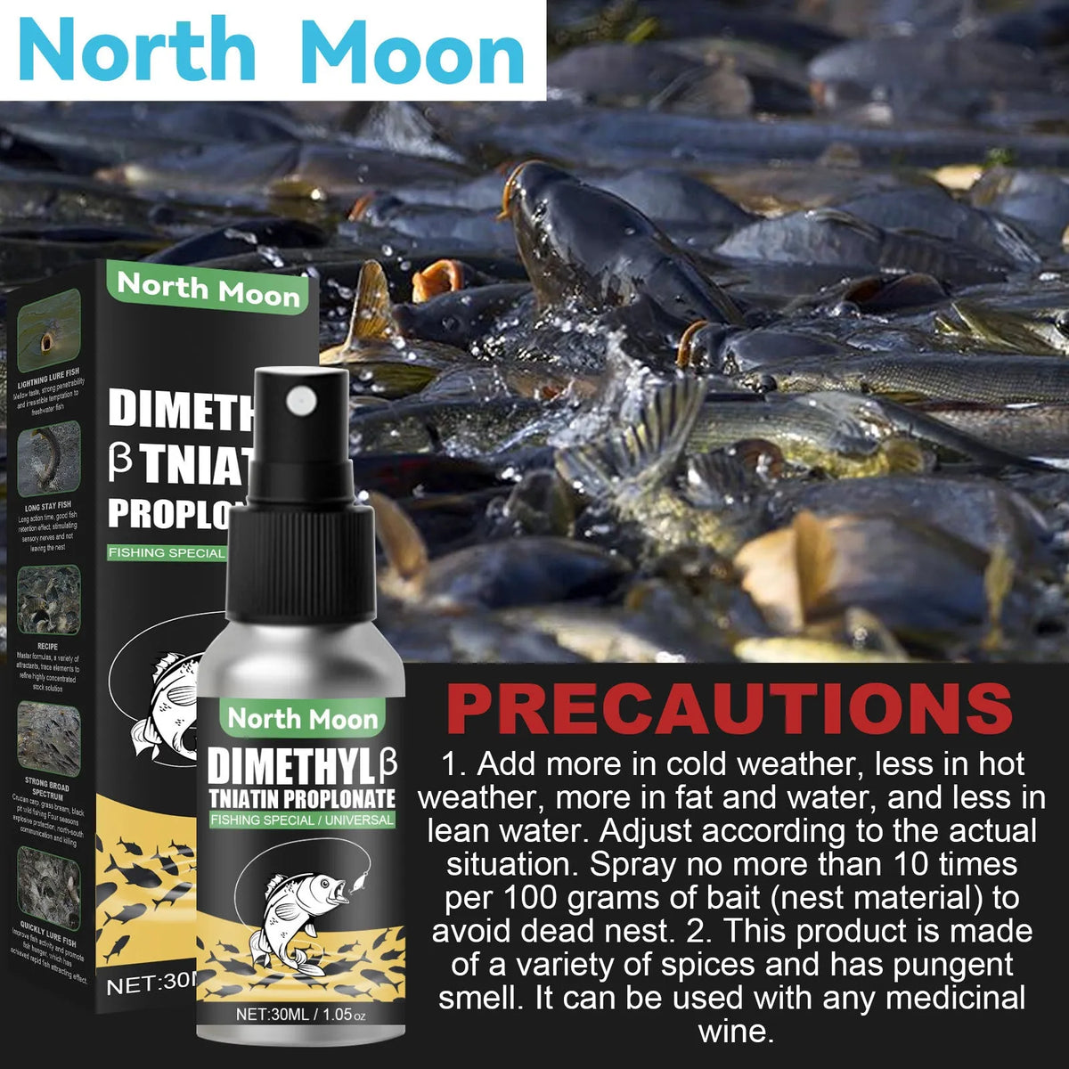 30ml liquid bait phagostimulant additive for fishing angling wild fishing lure attractant in a small bottle