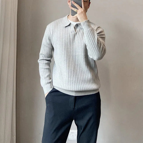 Men's loose fit modal knitted sweater with rabbit fur blend in Army Green colour