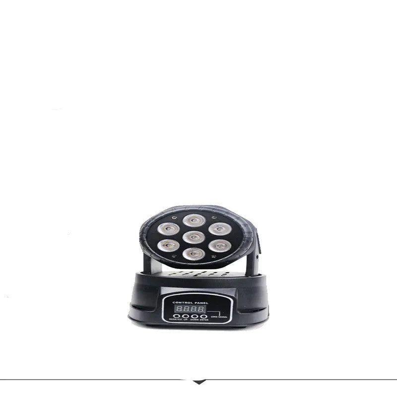 Black moving head LED stage light four in one par light with aluminium alloy shell surface mount