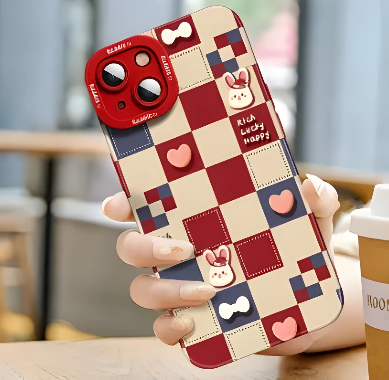 Silicone cartoon mobile phone case for Apple iPhone 14 Pro Max with colourful drop prevention design