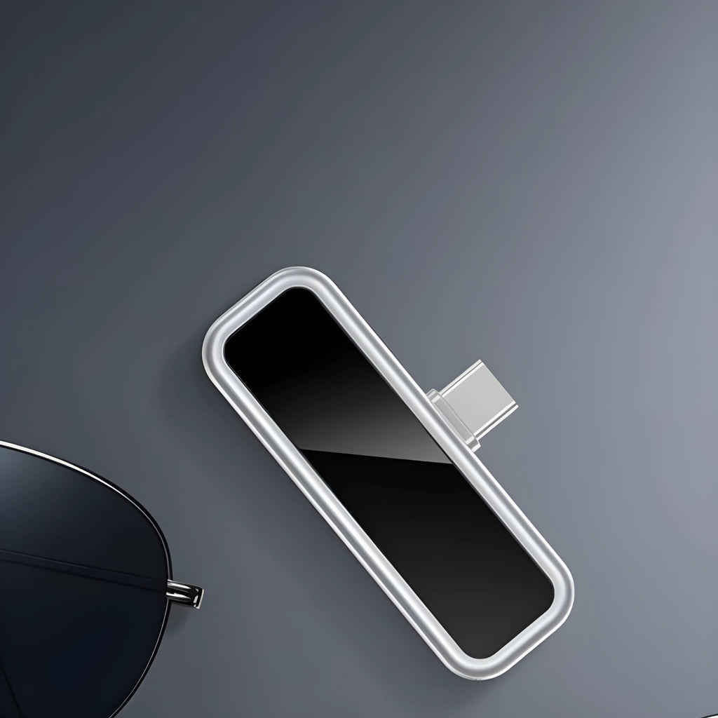 128GB Type-C USB flash drive in silver for mobile phone and computer data transfer
