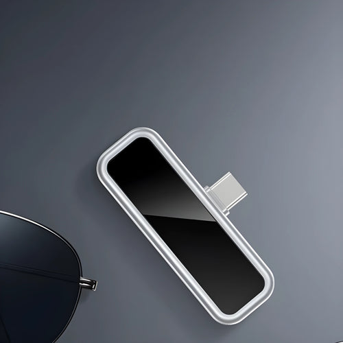 128GB Type-C USB flash drive in silver for mobile phone and computer data transfer