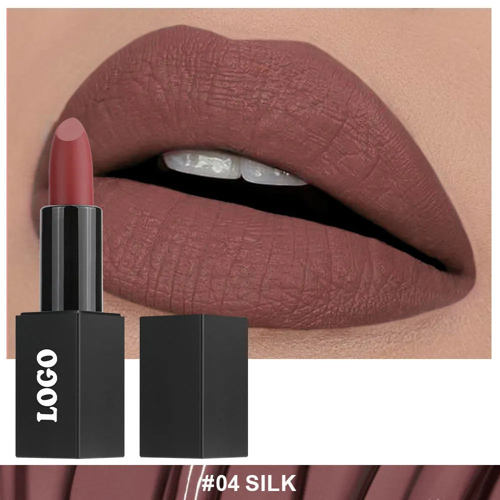 Matte finish lipstick in waterproof formula with 24 shade options