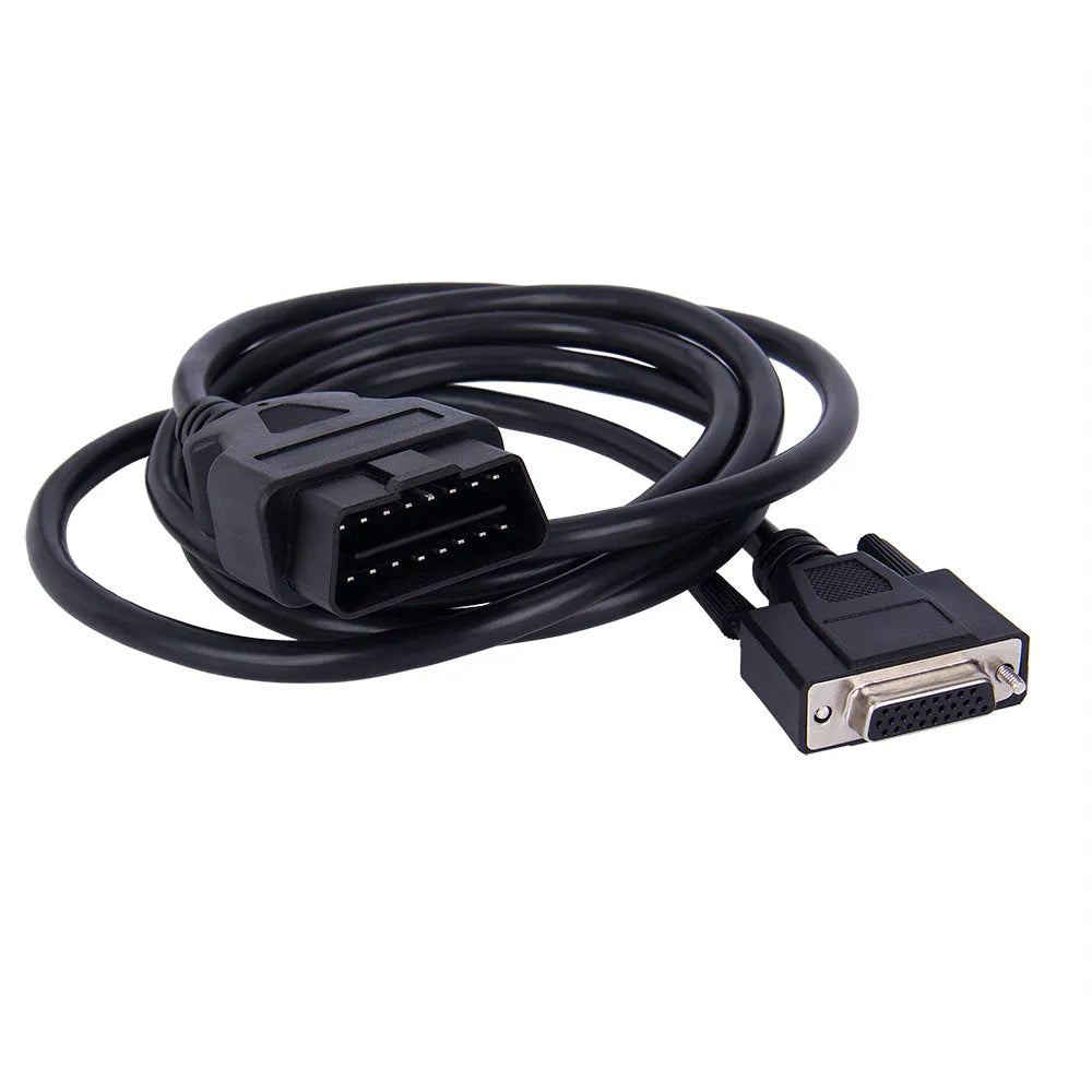 OBD2 male to DB26 female extension cable 180 cm black diagnostic cord