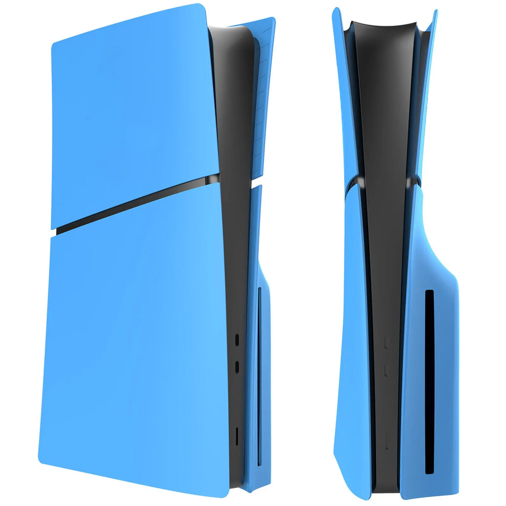 PS5 Slim replacement protective shell in ABS plastic showing front and side view