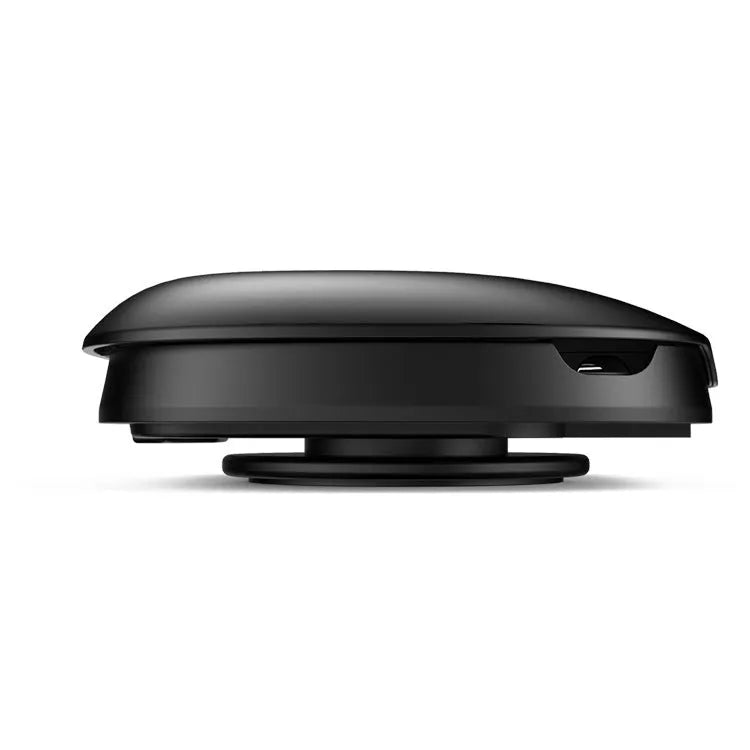 Black plastic rotating car phone bracket with suction cup mount for windscreen or dashboard installation