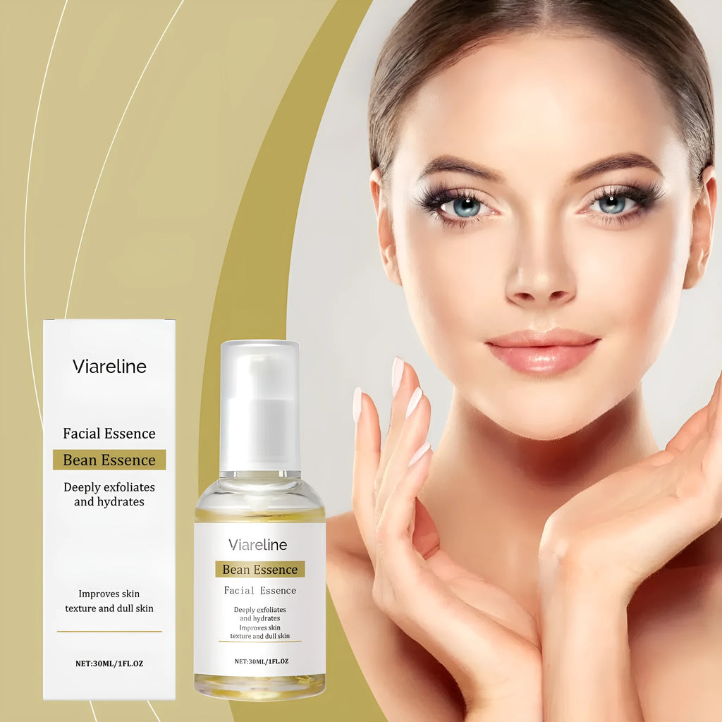 30ml bottle of daily facial moisturiser essence liquid with hyaluronic acid and vitamin C