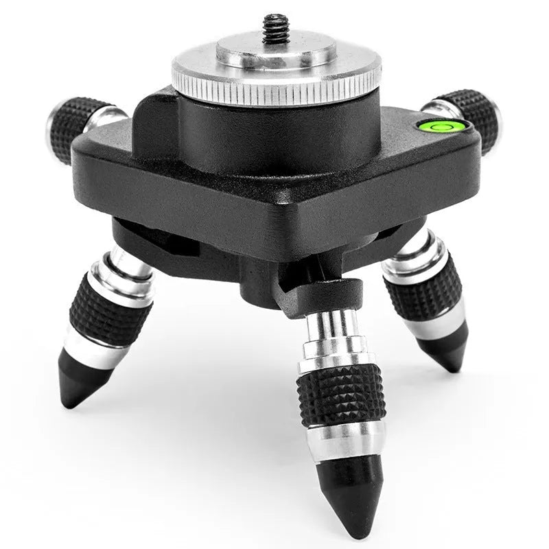 Black aluminium alloy YL-30 spirit level base showing 360-degree rotation mechanism
