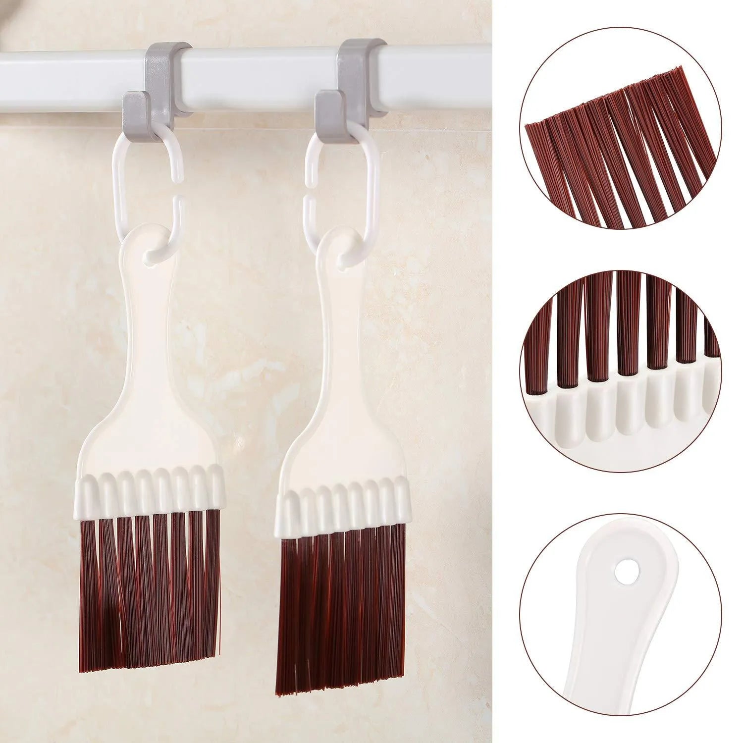 Stainless steel air conditioner fin comb and cleaning brush tool for radiator maintenance
