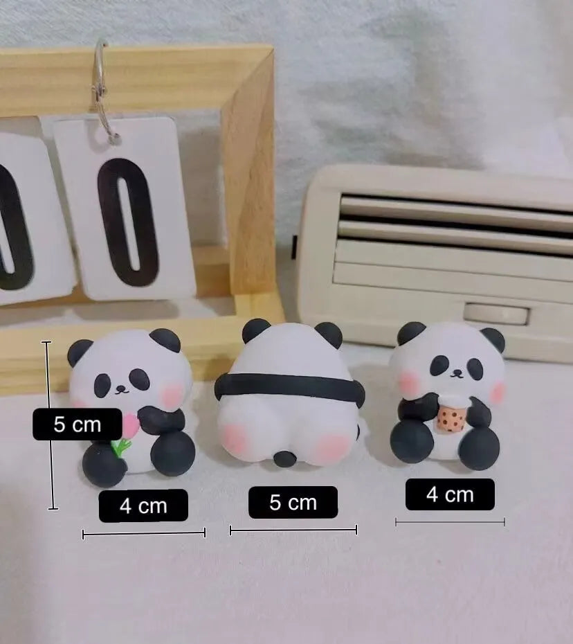 Cute panda character car vent perfume decoration clipped to automotive air vent