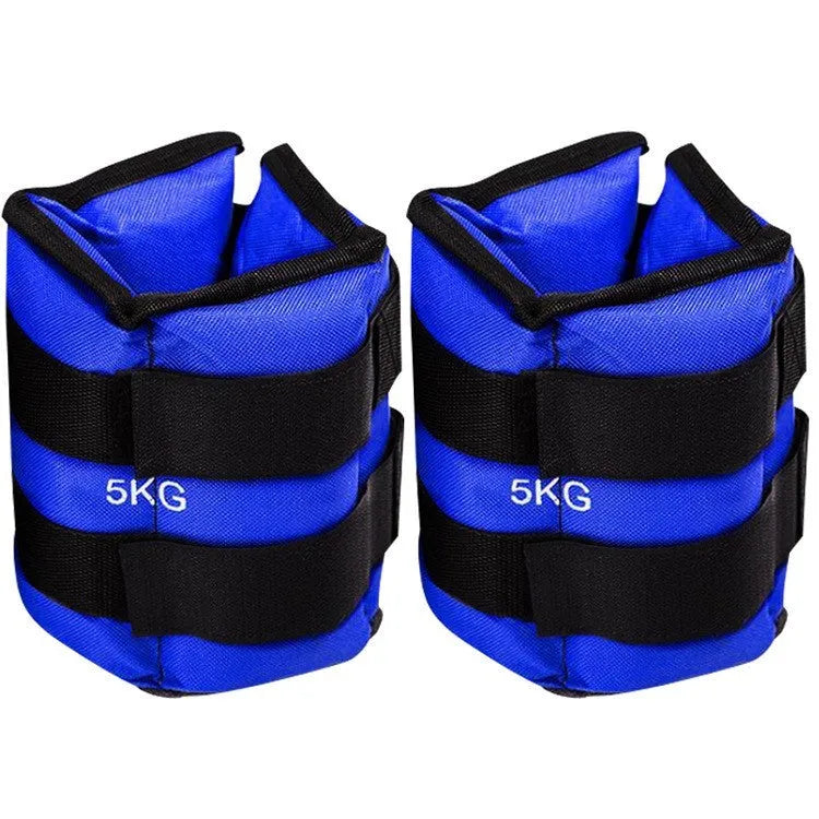 Pair of Oxford cloth legging sandbags for track and field training in various weight options