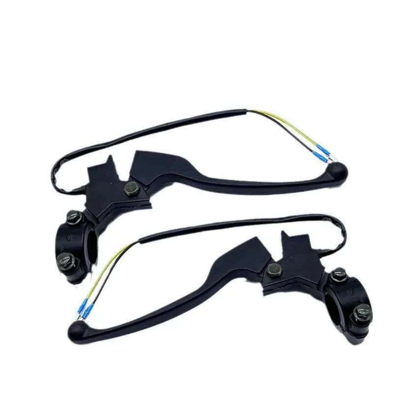 Aluminium alloy belt power off brake handle assembly with 22mm thickness showing switch connection
