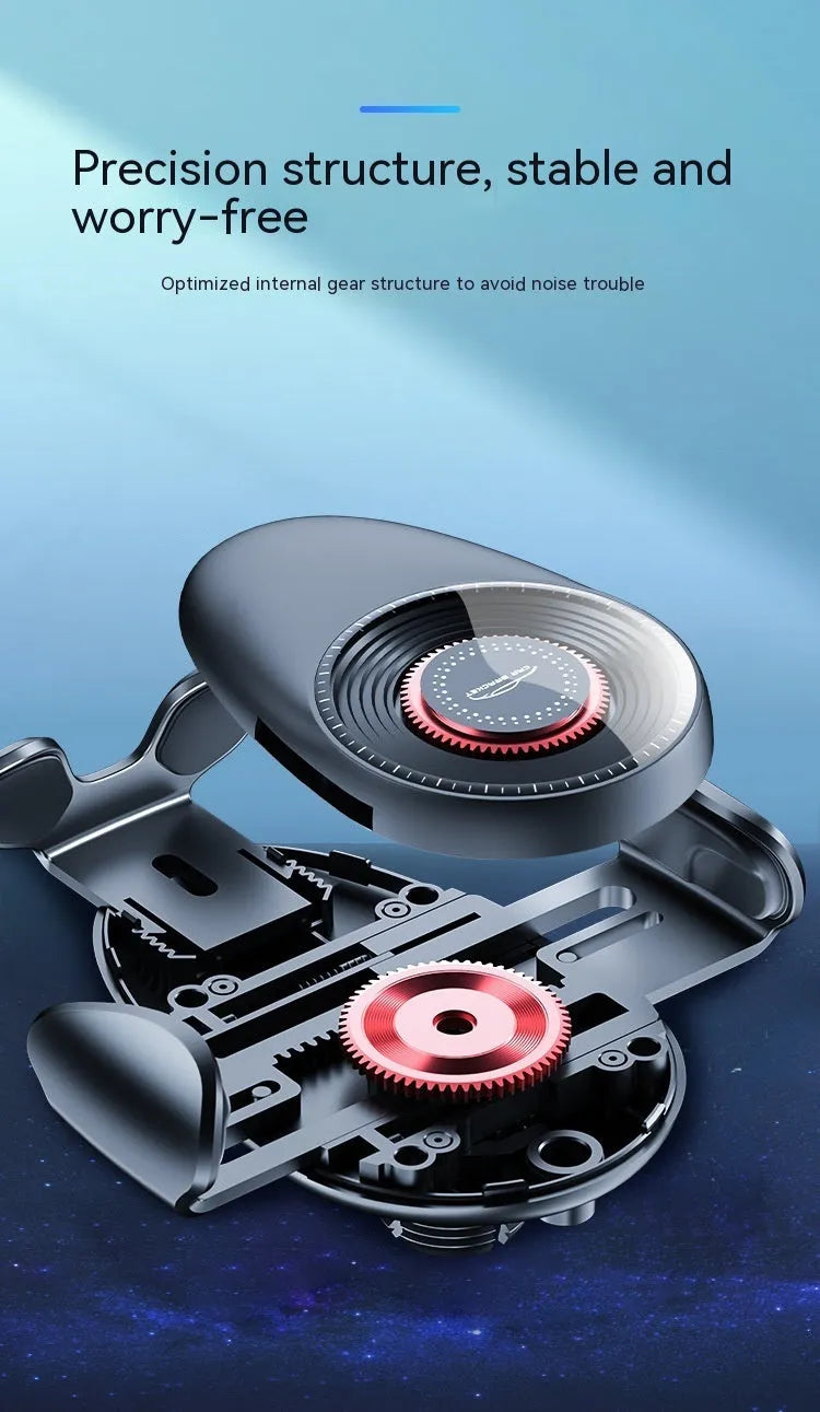 Black universal car air vent mobile phone bracket for navigation mounting