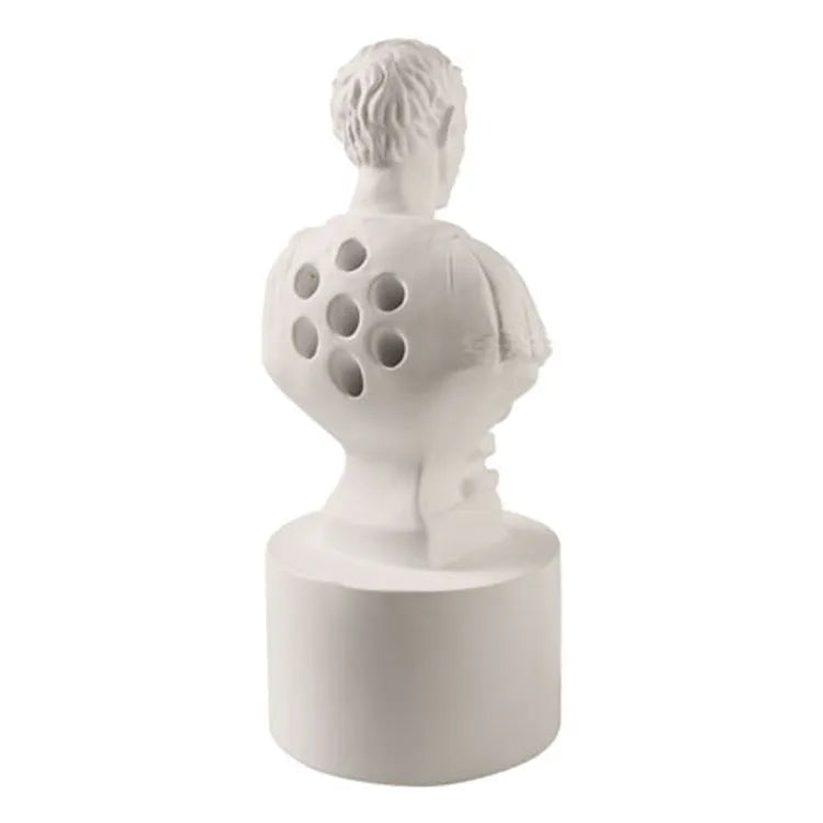 White American creative character modelling pen holder made from synthetic resin for desktop organisation