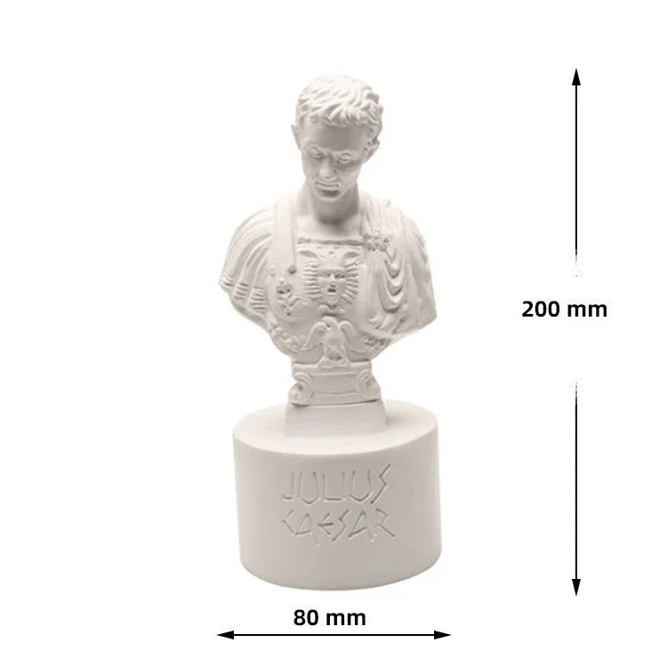 White American creative character modelling pen holder made from synthetic resin for desktop organisation