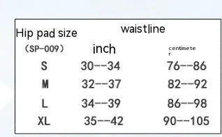 Black cycling protective hip pad pants shown flat, highlighting the integrated hip cushioning area.