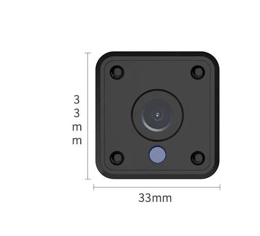 TuyaSmart mini WiFi battery camera in black with 1080P lens