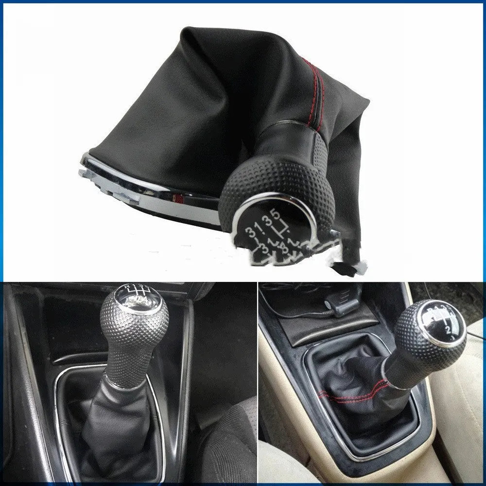 Volkswagen Mk4 gear shifter handle in ABS plastic with silver frame black line six-speed design