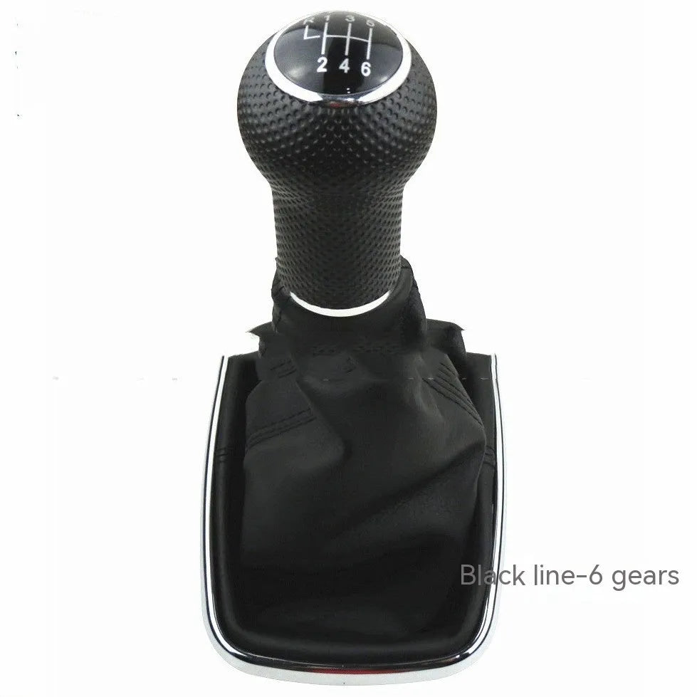 Volkswagen Mk4 gear shifter handle in ABS plastic with silver frame black line six-speed design
