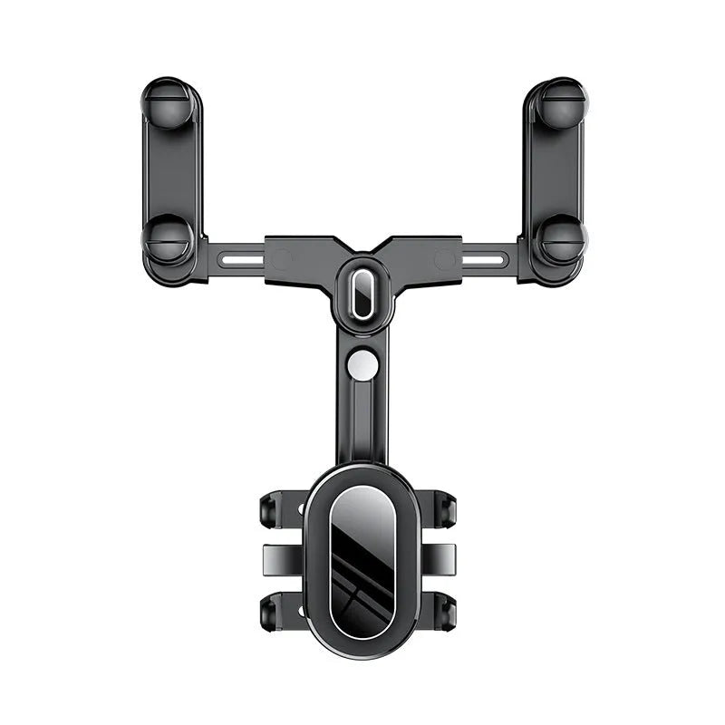 Black ABS plastic rear view mirror bracket with adjustable folding rod mechanism