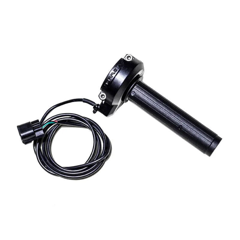 Black stainless steel electronic throttle handle for vehicle control systems