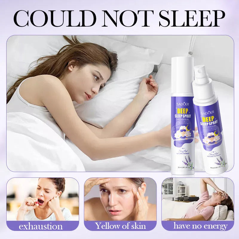 85ml fatigue relief sleep spray bottle with lavender and camomile natural aromatherapy formula