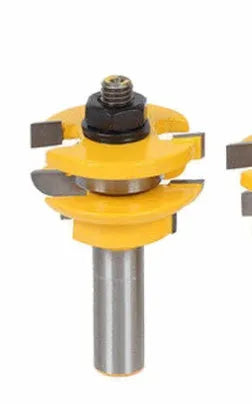 3-piece hard alloy forming cutter set with 25.4mm blade length, 42mm diameter, and 12.7mm shank for woodworking