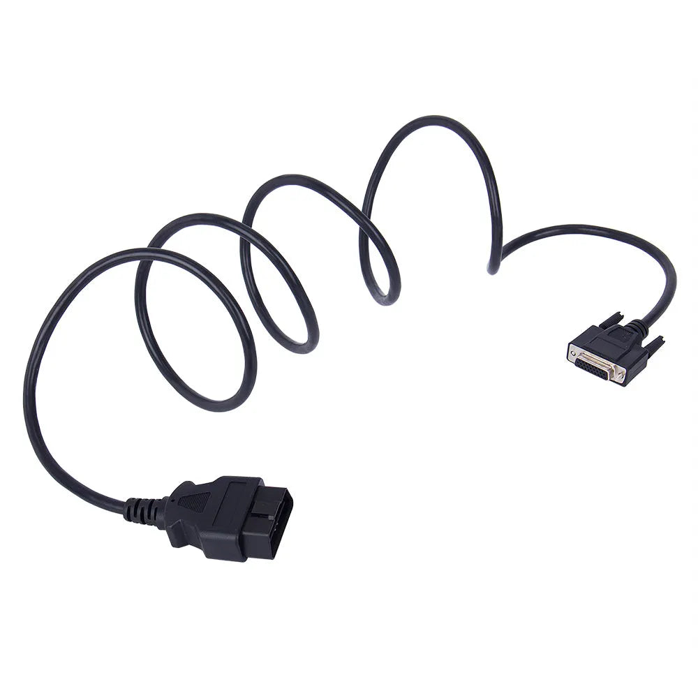OBD2 male to DB26 female extension cable 180 cm black diagnostic cord