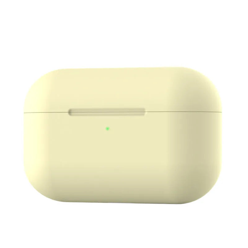 Soft silicone protective cover for AirPods Pro wireless headphones in multiple colours.