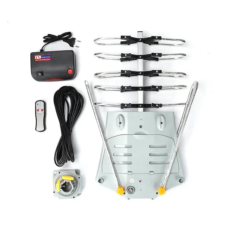 GR-1002 rotatable outdoor digital TV antenna receiver for high gain signal reception.
