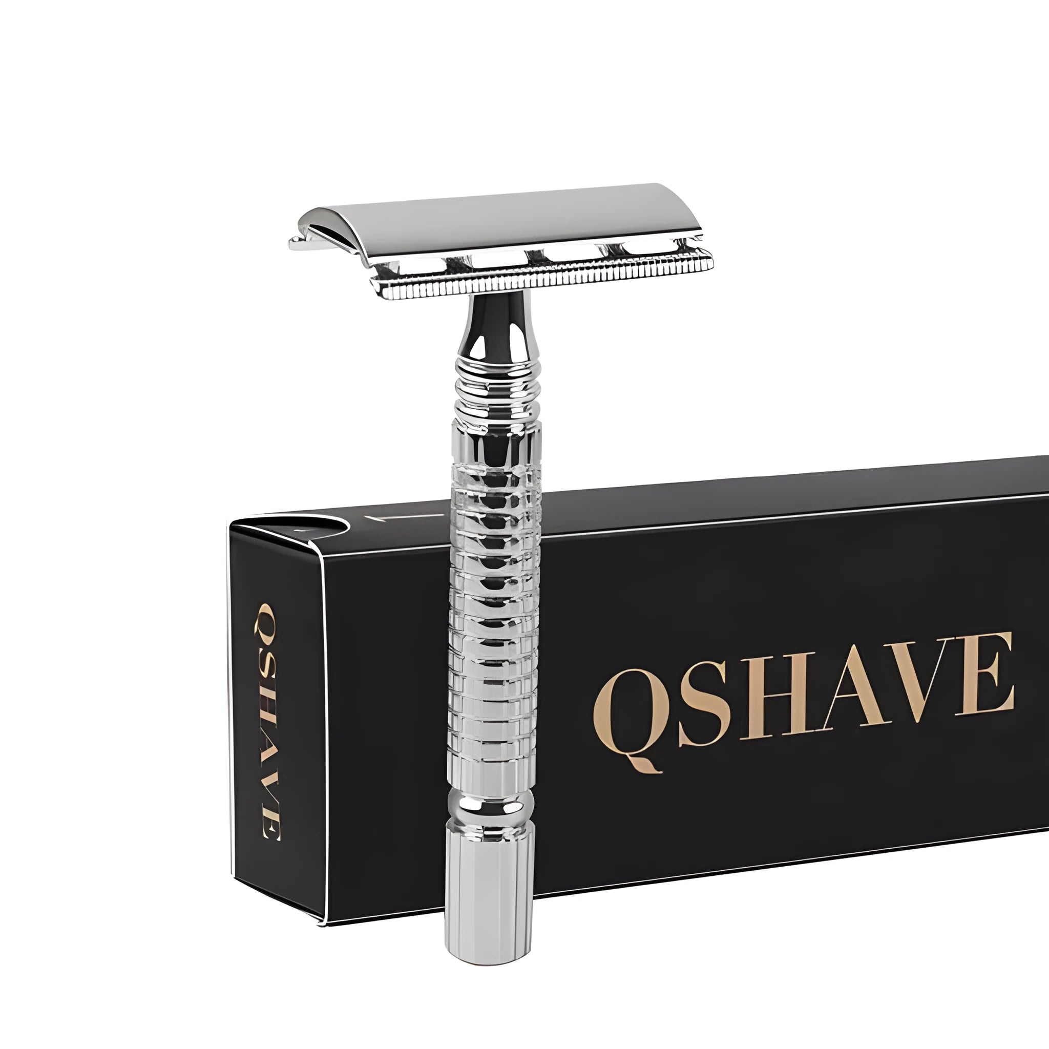 Superior Double Edged Safety Razor kit with handle, blade and storage box