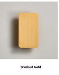 Minimalist modern LED wall lamp with Nordic design in metal construction showing two size options
