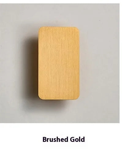 Minimalist modern LED wall lamp with Nordic design in metal construction showing two size options