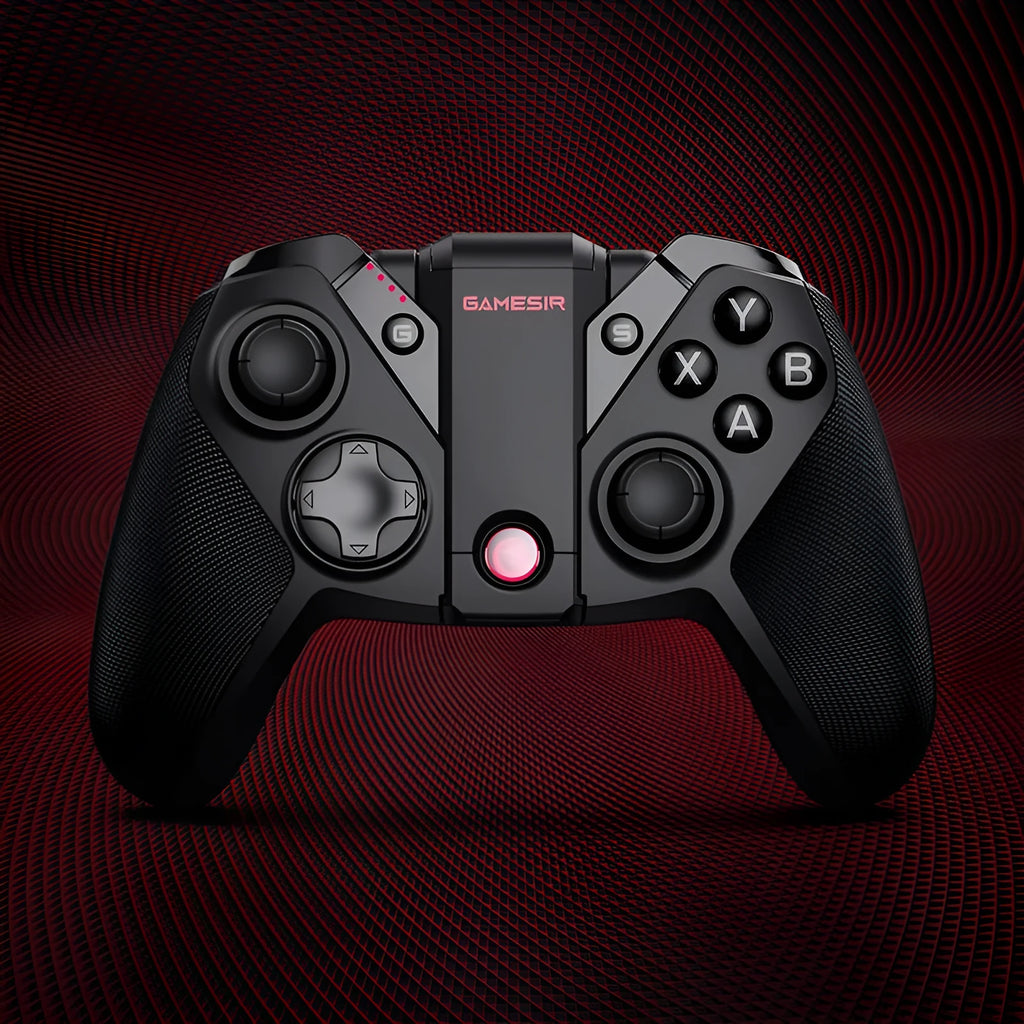 Black Gaishi chicken game console controller with Type-C cable.