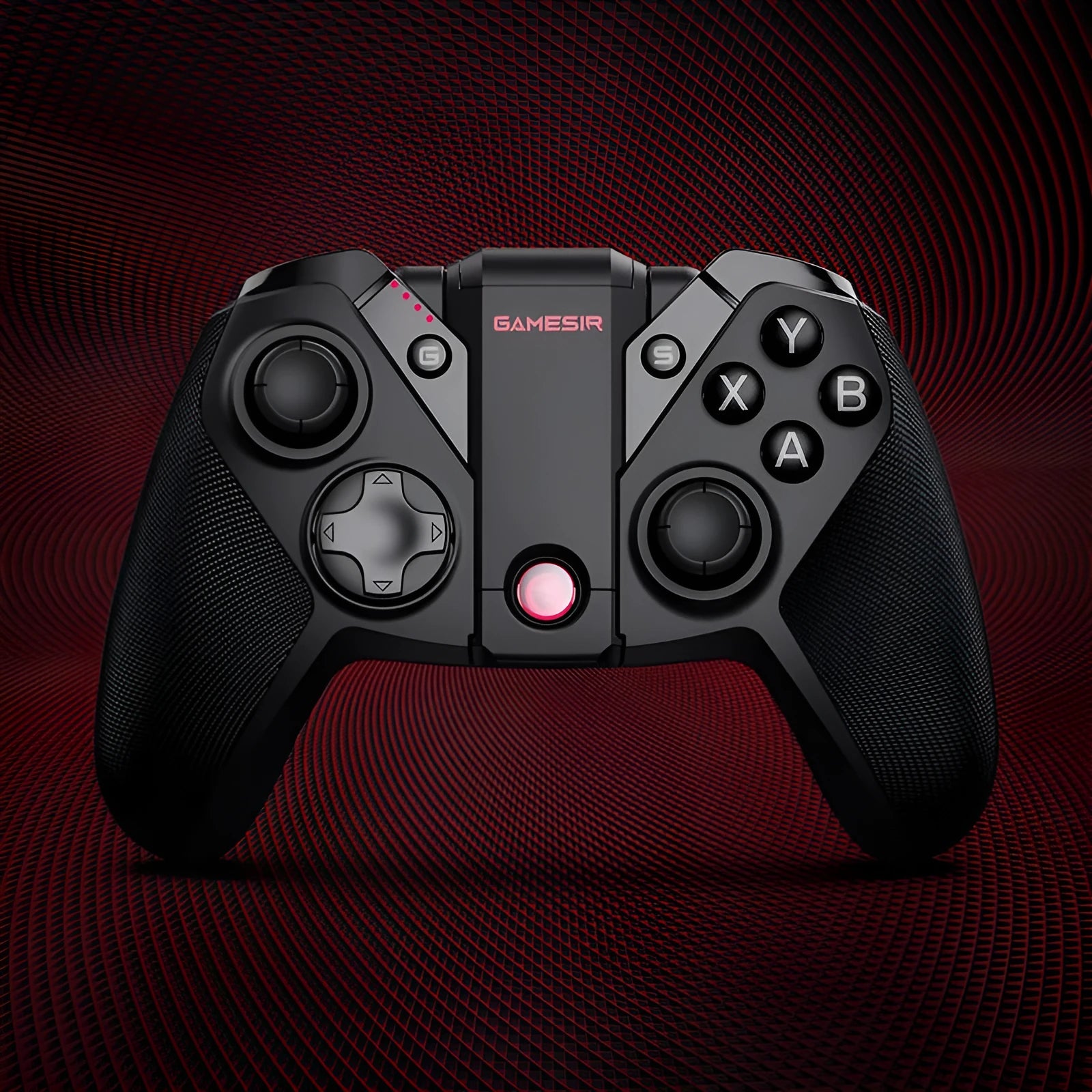Black Gaishi chicken game console controller with Type-C cable.