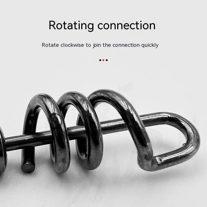 Fishing swivel connector with copper and stainless steel construction and 8-shaped ring design