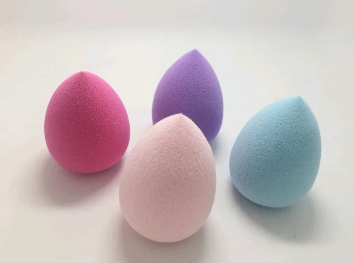 Beauty makeup sponge drops natural sponge powder puff 52x35mm in pink colour