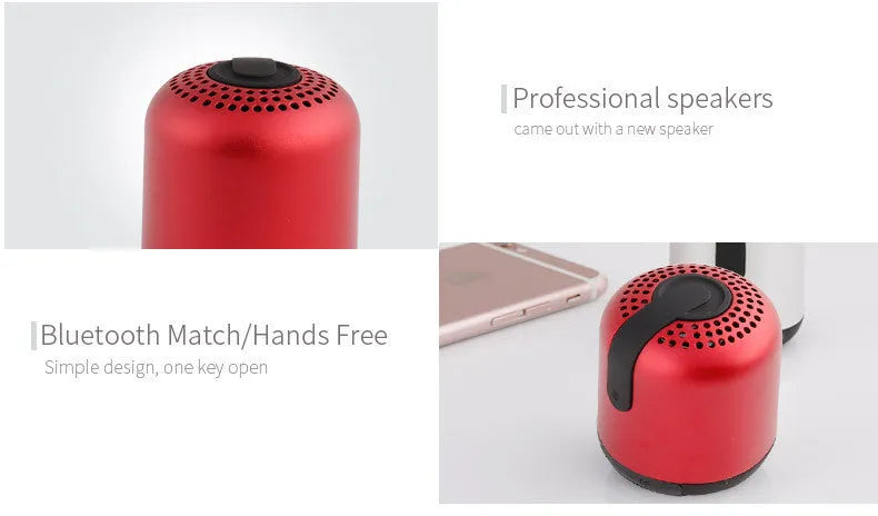 Hieha XQ11 small cylinder-shaped metal Bluetooth speaker in multiple colours