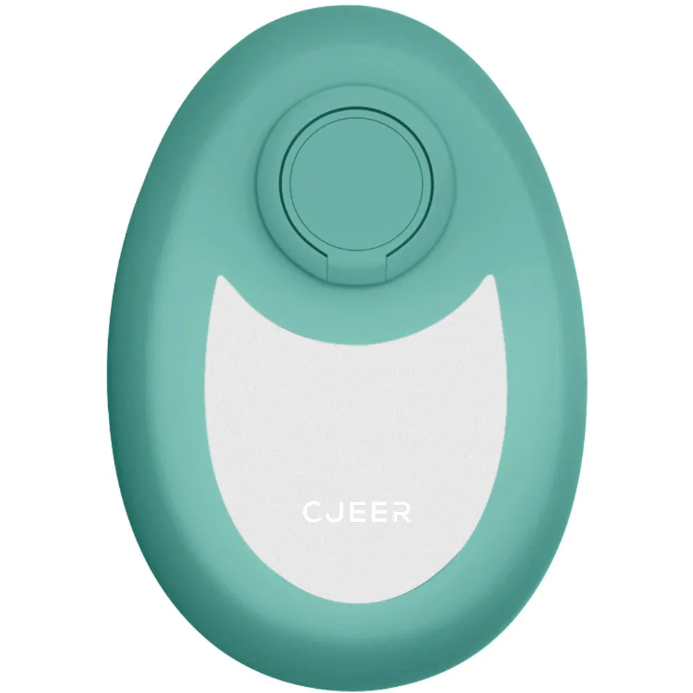 CJEER crystal hair removal tool with nano-glass surface and metal finger ring in green colour