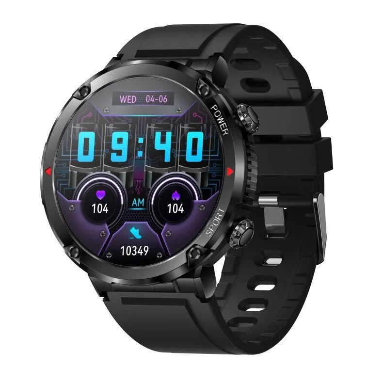 T30 Smart Watch with Bluetooth calling on wrist showing health metrics on 52mm display