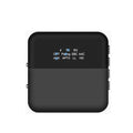 Black CSR8675 Bluetooth 5.0 two-in-one adapter with SPDIF and AUX ports, 600mAh battery