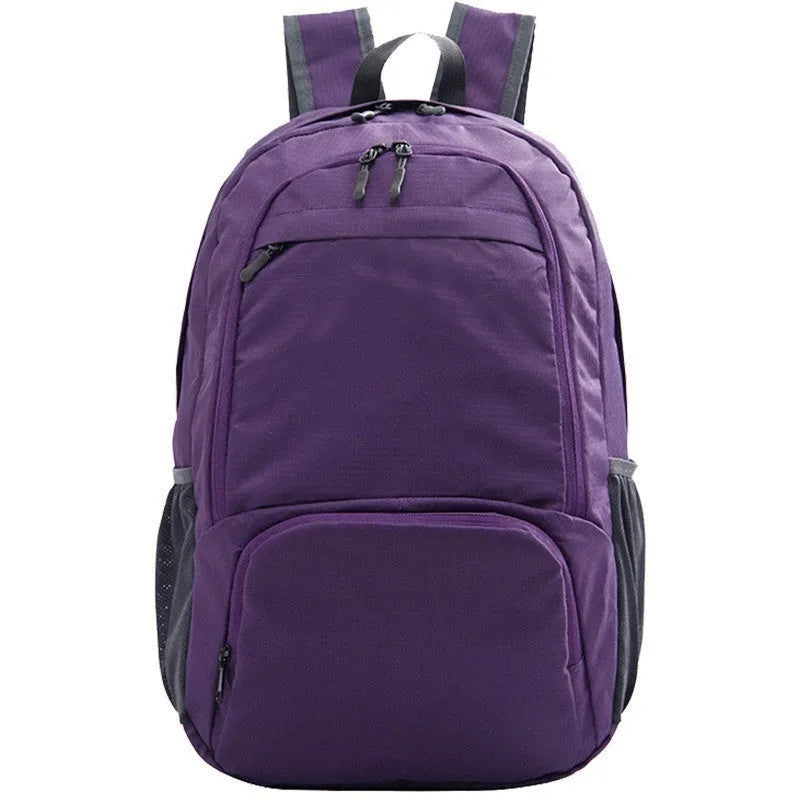 26-inch solid colour Oxford cloth backpack in casual style, shown in brick red.