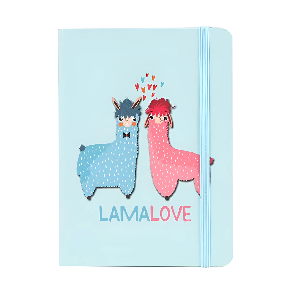 Creative alpaca cartoon design notepad notebook in A5, A6 and A7 sizes