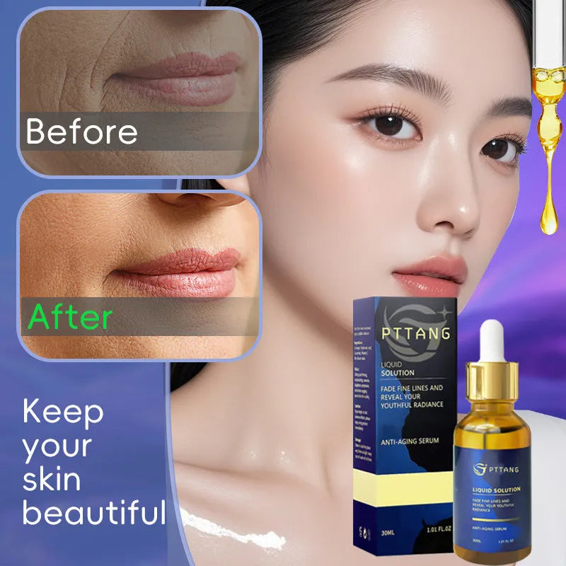 Glorious Facial Liquid moisturiser bottle measuring 10.1cm tall with squared 3.3cm base