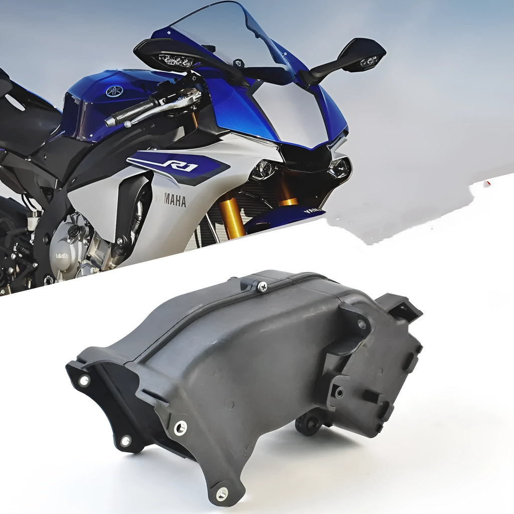 Black breathable ventilation pipe for Yamaha motorcycle intake, dimensions 280mm x 170mm x 160mm