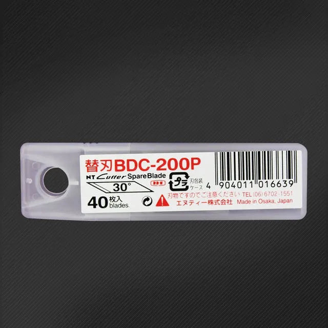 NT Cutter replacement blades pack, 40 pieces, for iC-1500P and D-series precision cutters.