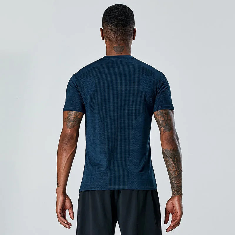 Quick-drying polyester T-shirt for men and women in Army Green colour, front view